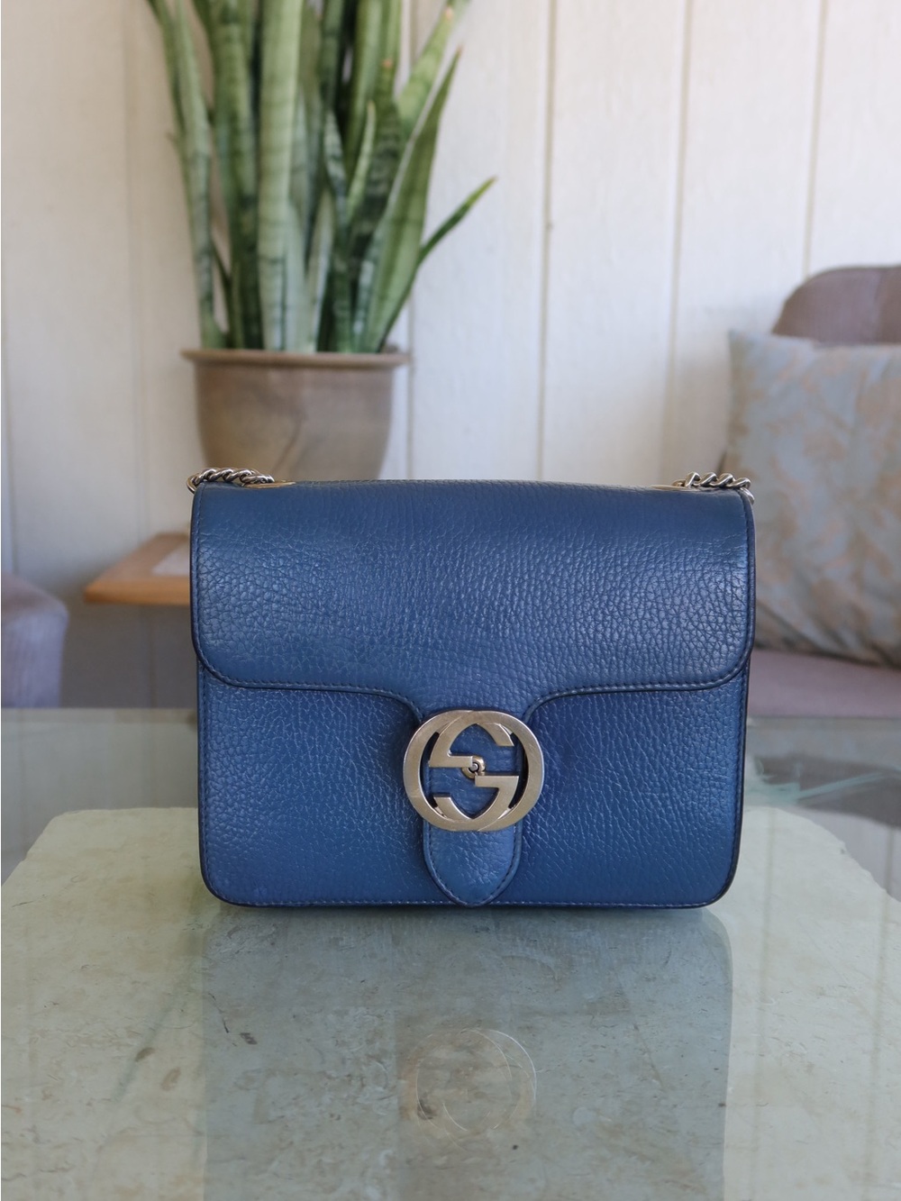 Gucci GG Interlocking in Silver Hardware💝💝💝